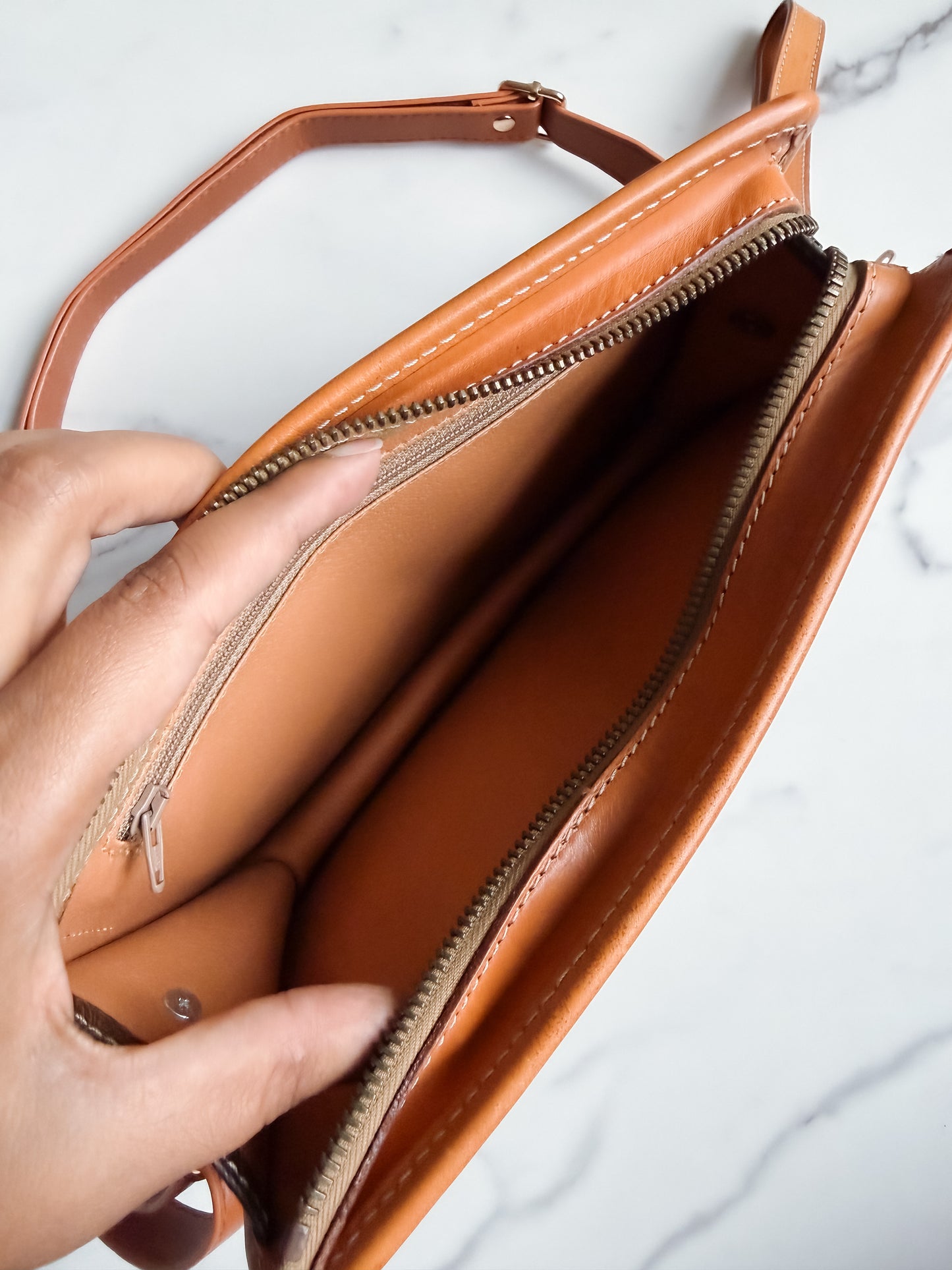 Celine Macadam clutch as crossbody