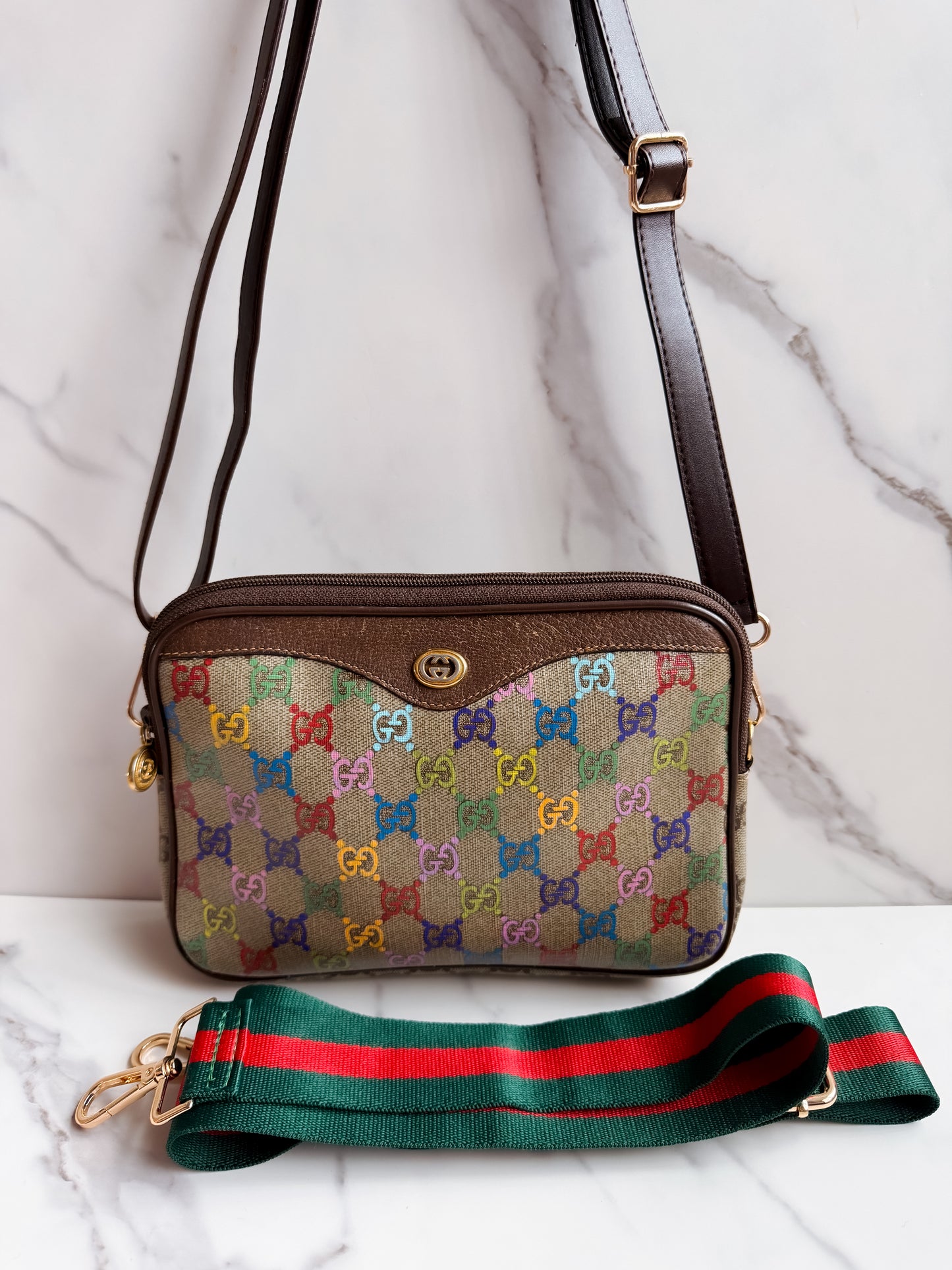 Gucci Guccissima Clutch as crossbody