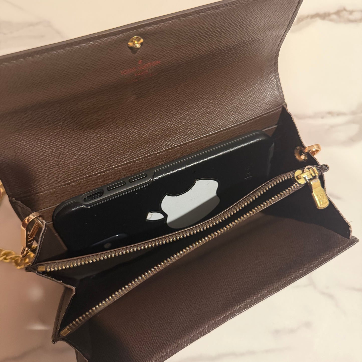 Authentic Louis Vuitton Sarah Wallet on strap