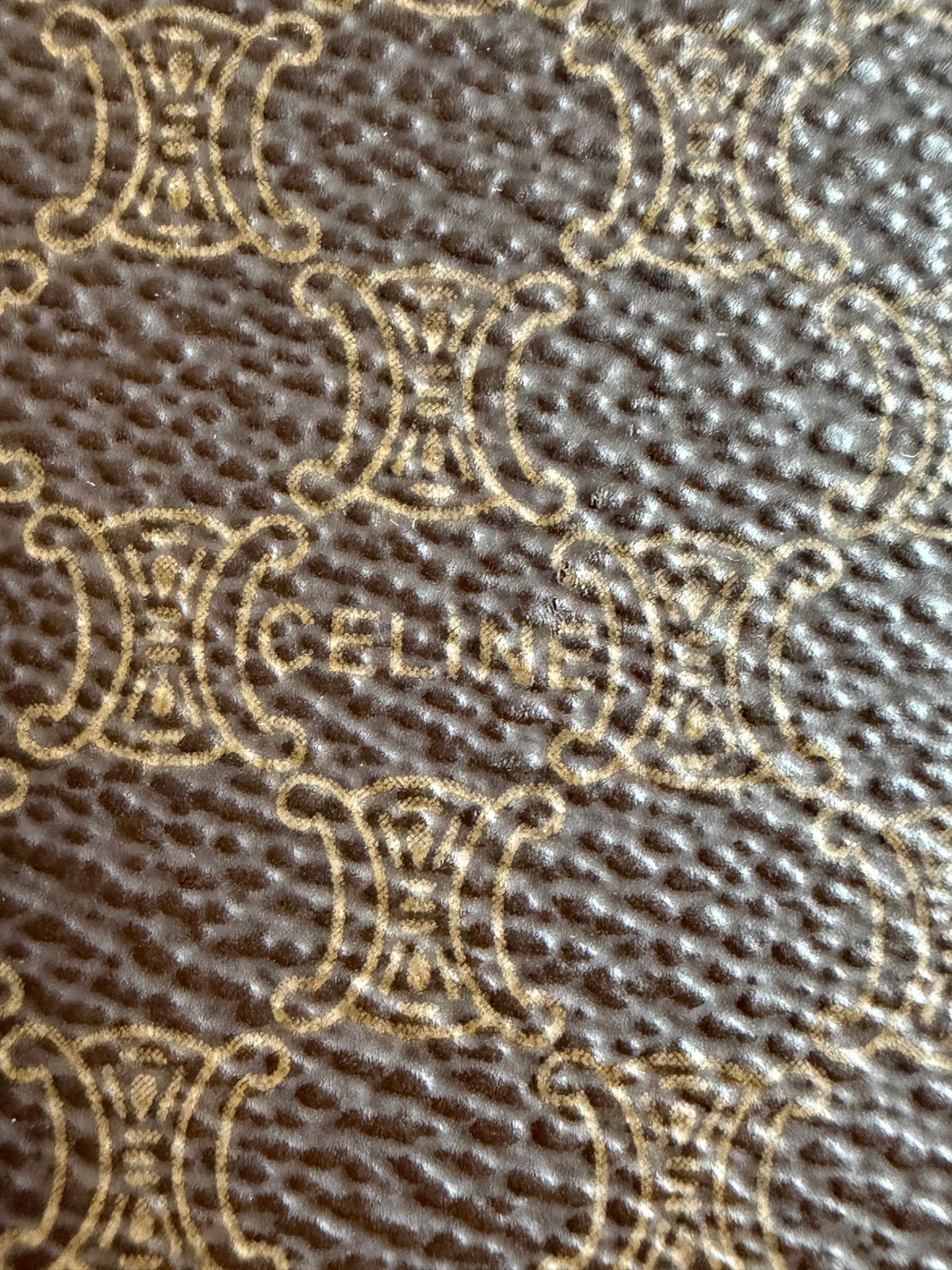Celine Macadam clutch as crossbody