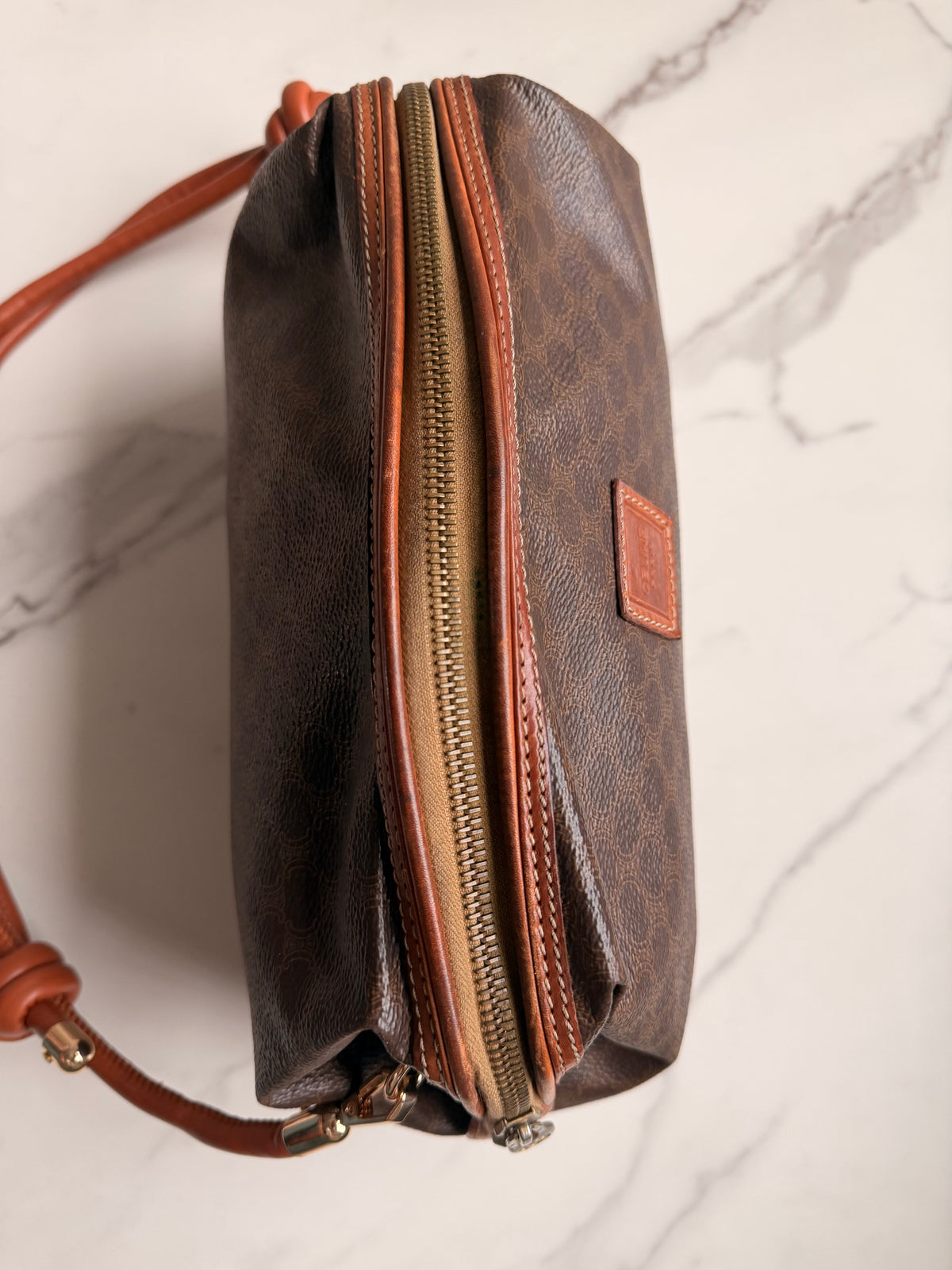 Authentic Celine Macadam clutch as crossbody