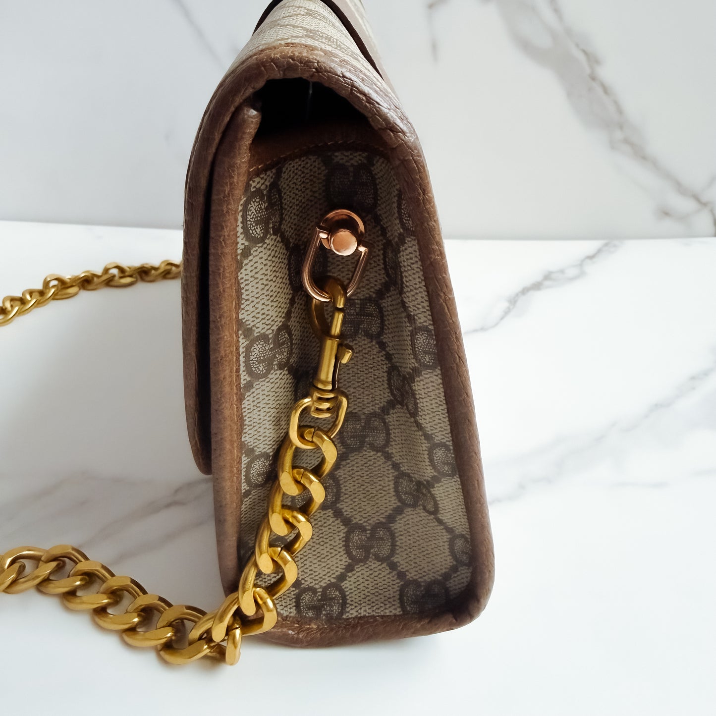 Authentic Gucci Sherry Line vintage Clutch as Crossbody