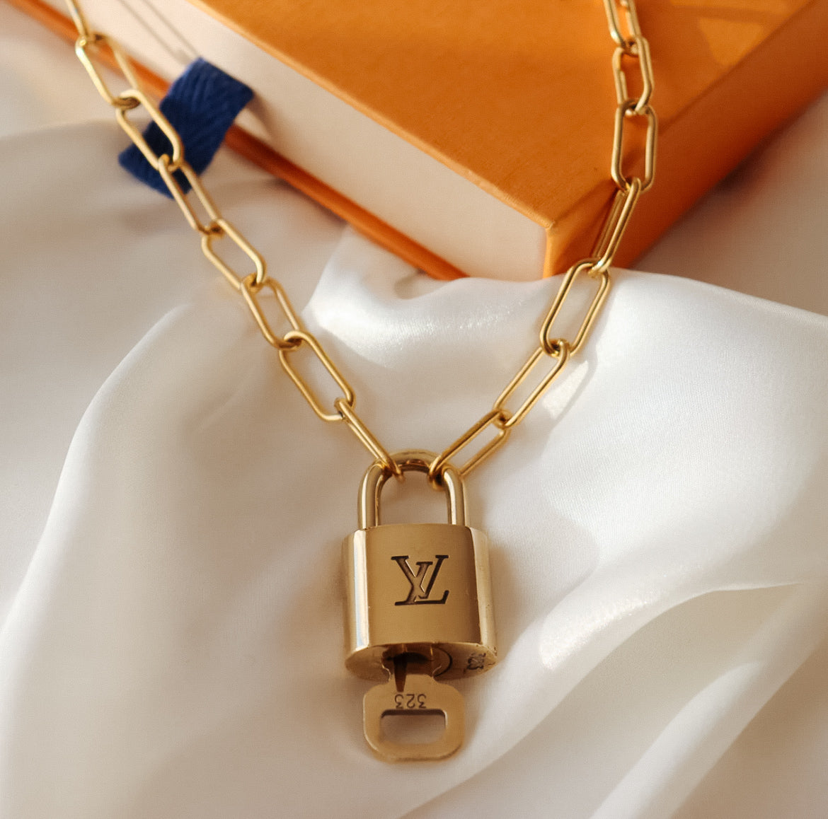 Louis Vuitton Lock and key necklace