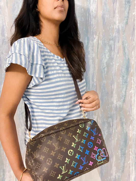 Louis Vuitton Monogram painted crossbody
