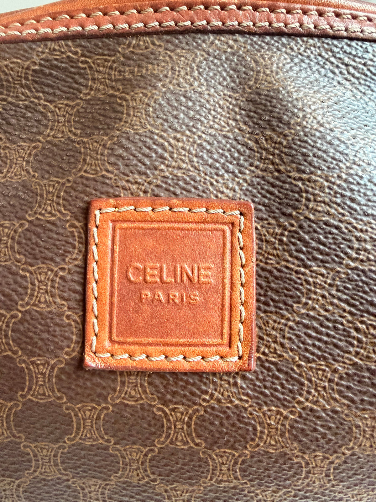 Authentic Celine Macadam clutch as crossbody