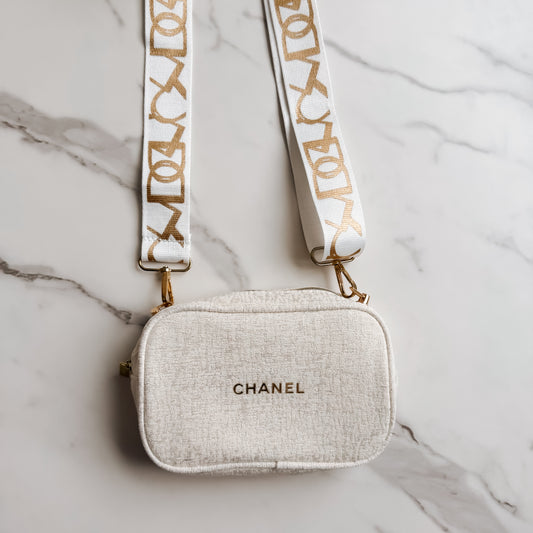 Chanel Beaute Reworked Makeup Pouch with strap