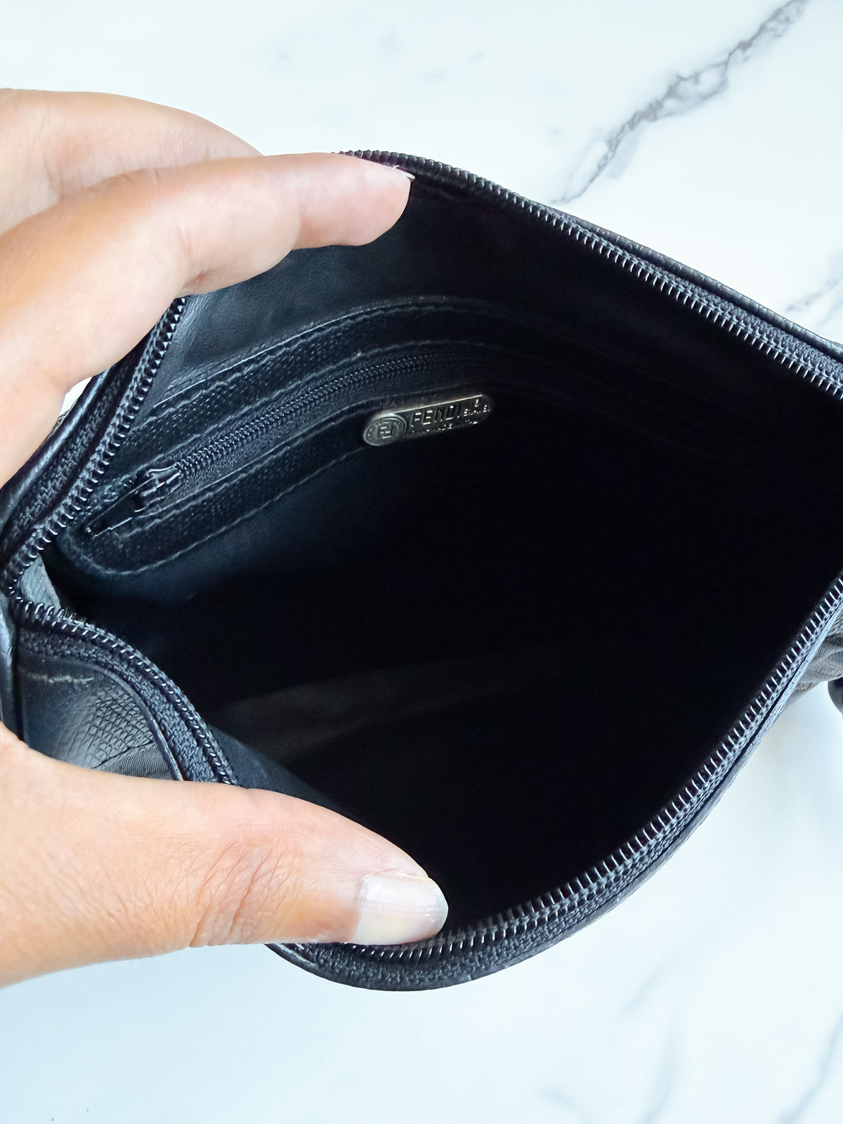 Vintage Fendi FF Zucchino purse as crossbody